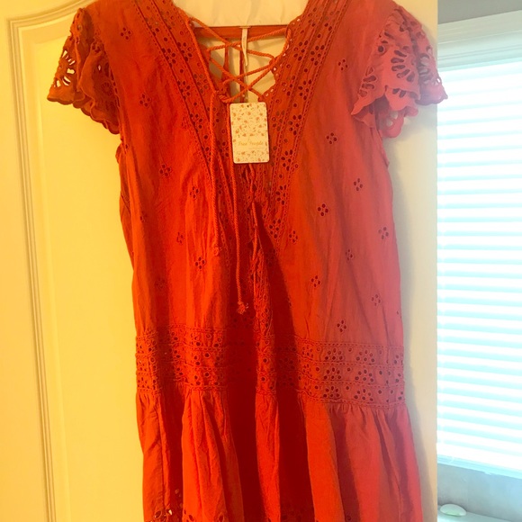 Free People Dresses & Skirts - Orange Free People Tunic or dress Free People Dresses & Skirts - Orange Free People Tunic or dress